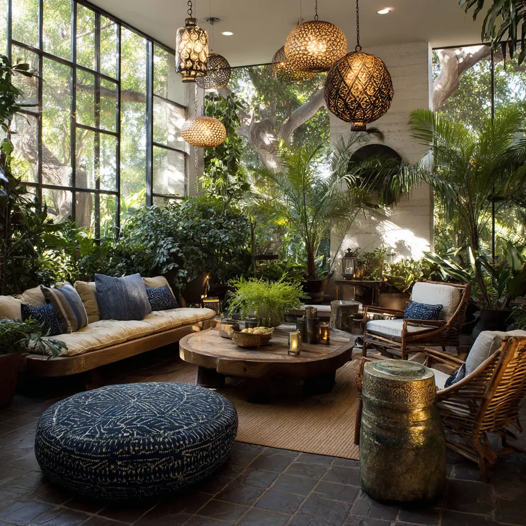 Garden-Inspired Indoor Sitting Area