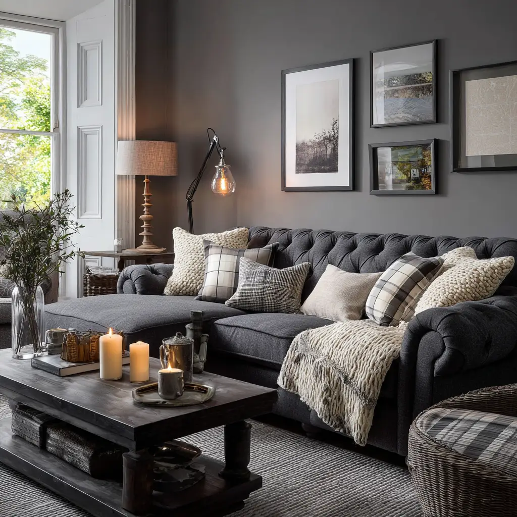  Graphite and Soft Beige