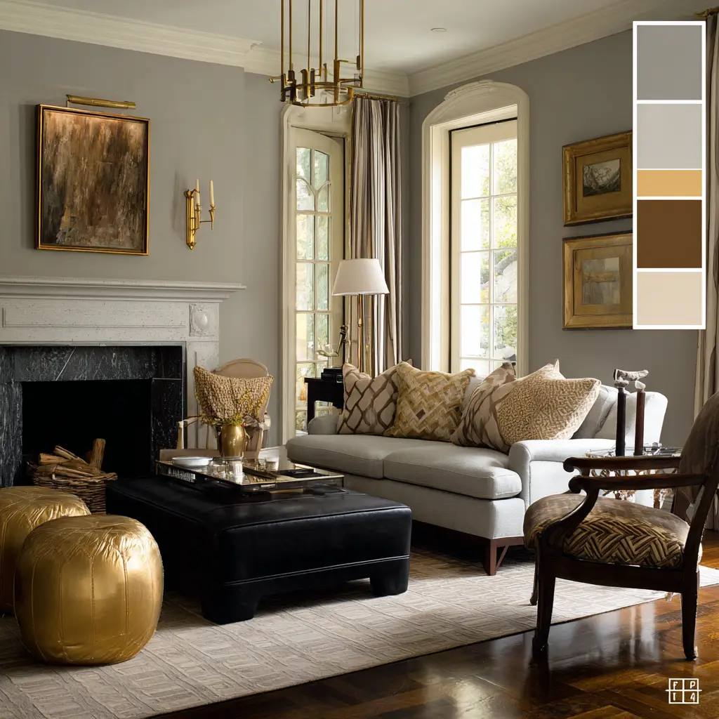 Greige with Hints of Gold