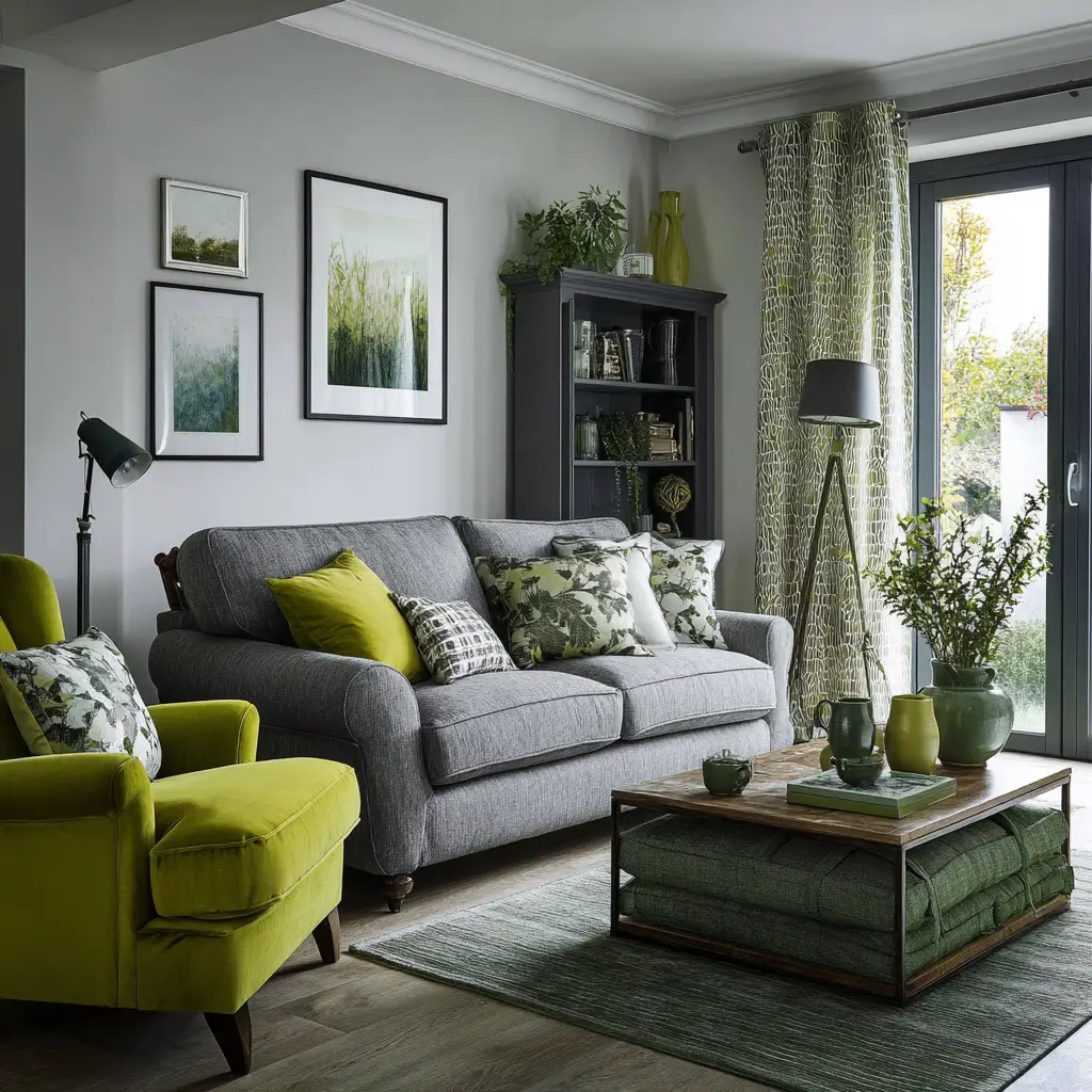 Grey and Sage Green