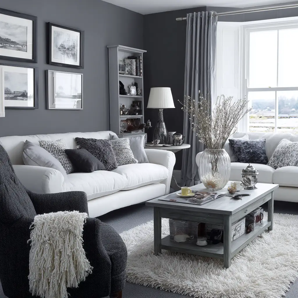 Grey and White for Clean Sophistication