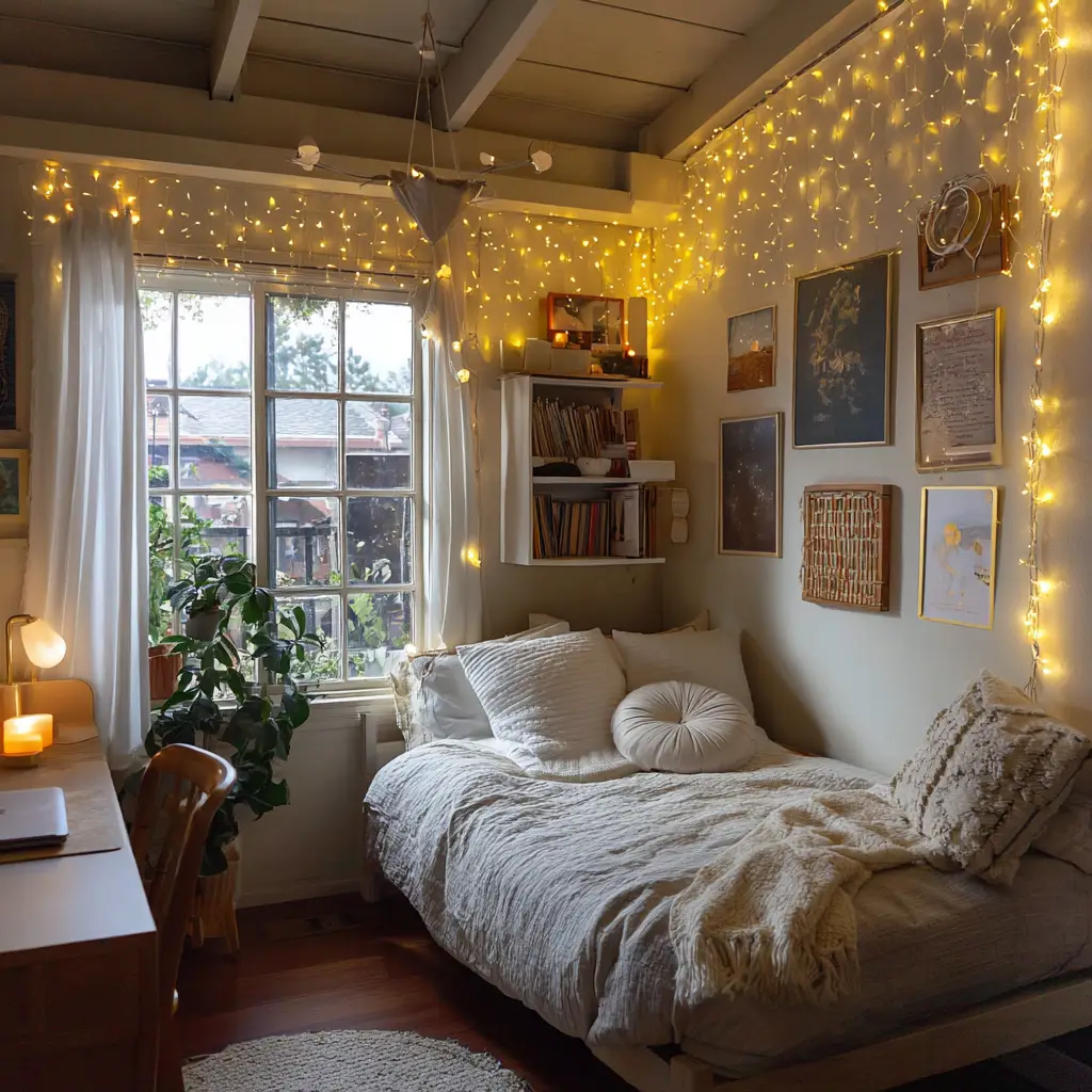 Hang Fairy Lights or String Lights