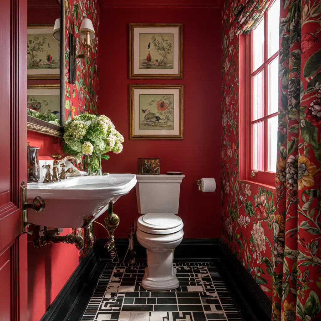 Hang a Bold Curtain or Fabric Panel