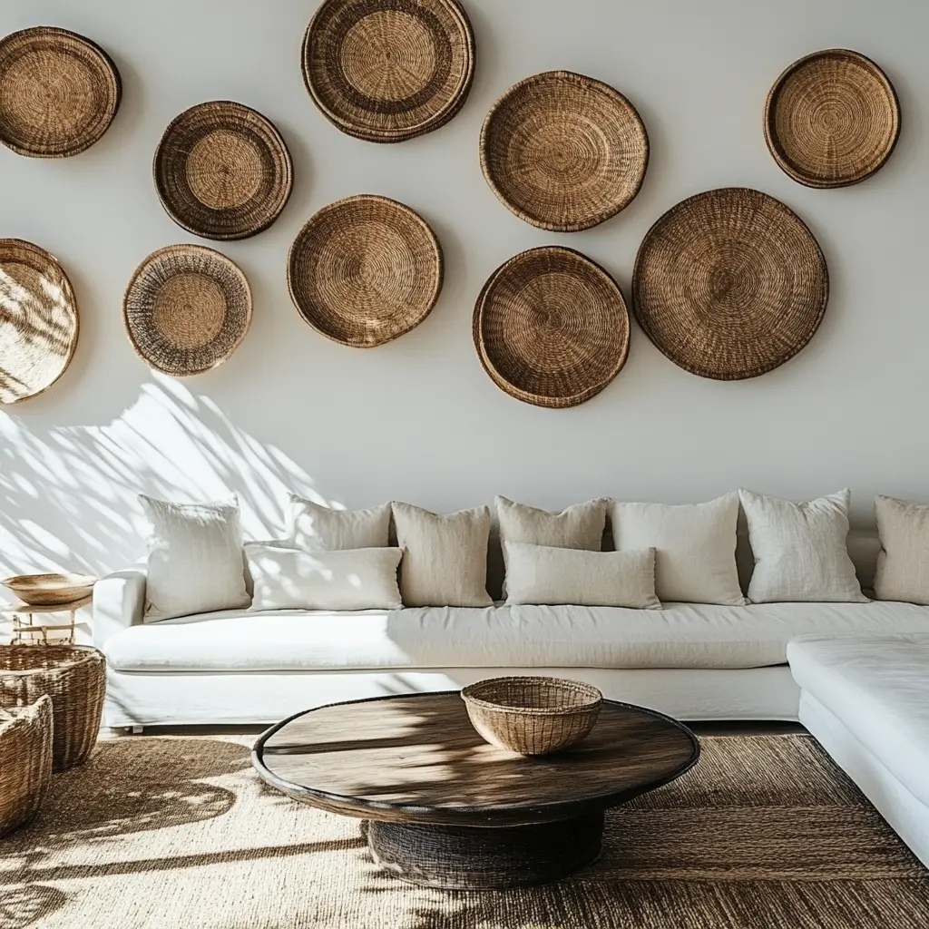 Hanging Baskets and Woven Decor