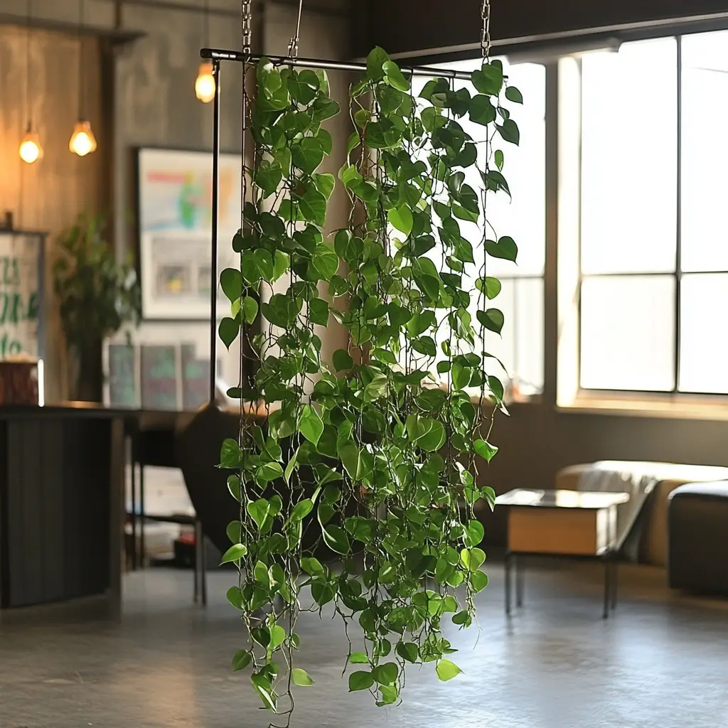 Hanging Plants as a Divider