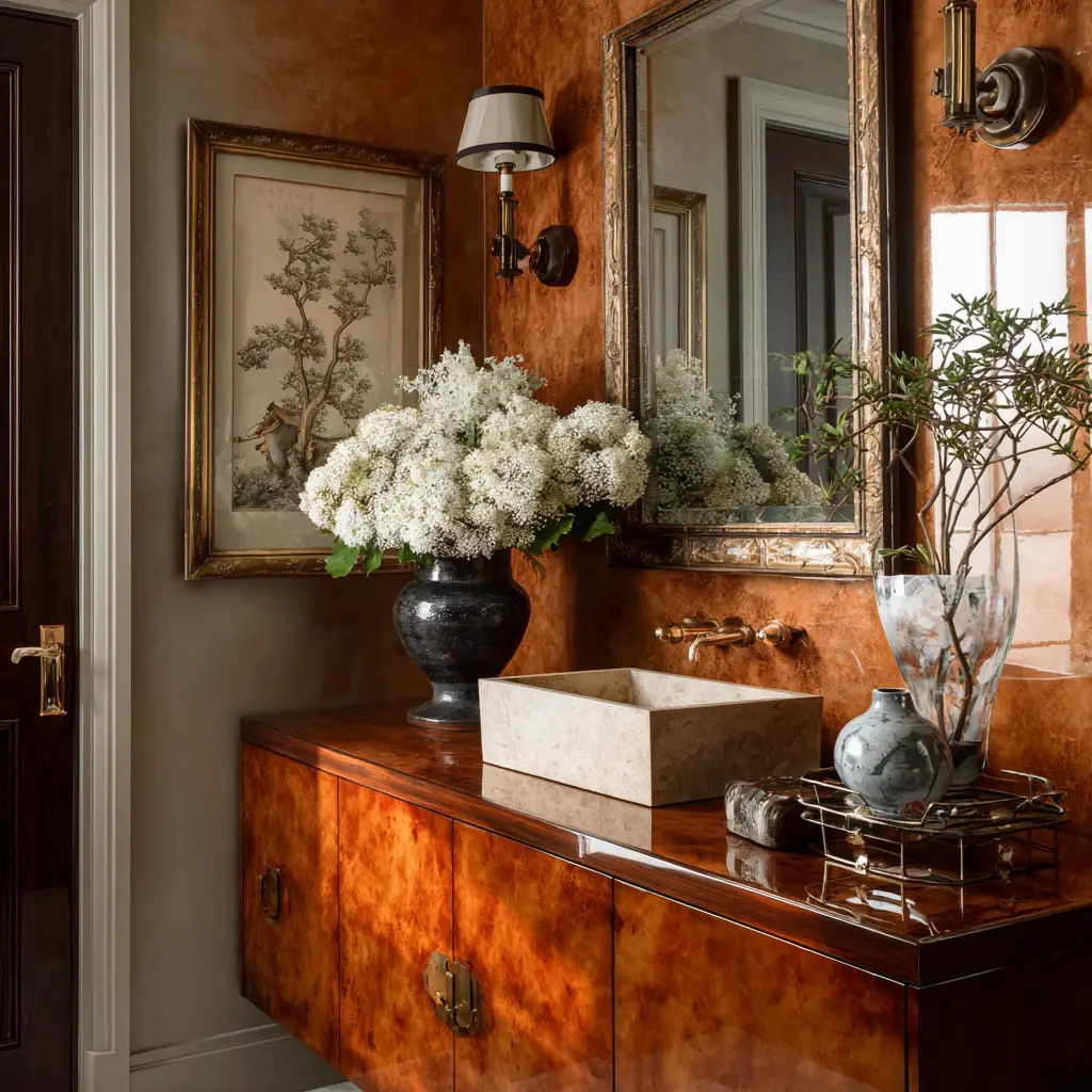 High-Gloss Lacquer Vanity