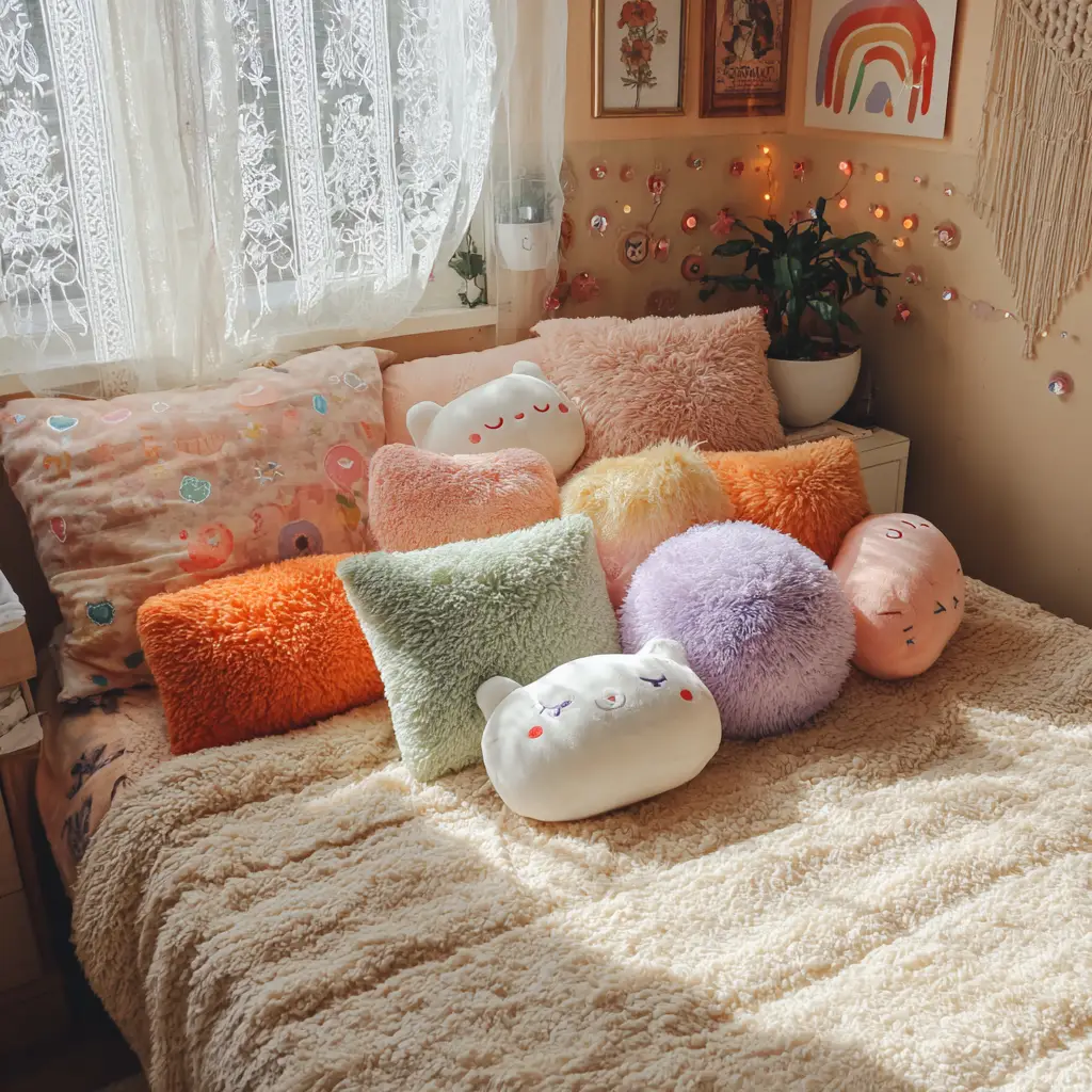 Include Plush Throw Pillows