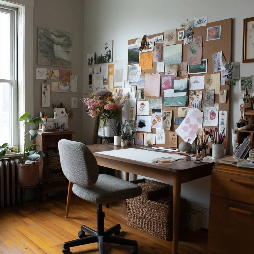 Include a Pinboard or Inspiration Wall