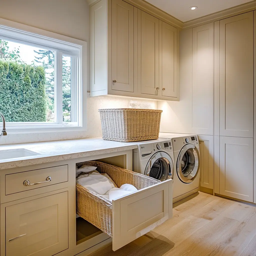 Incorporate Built-In Hampers