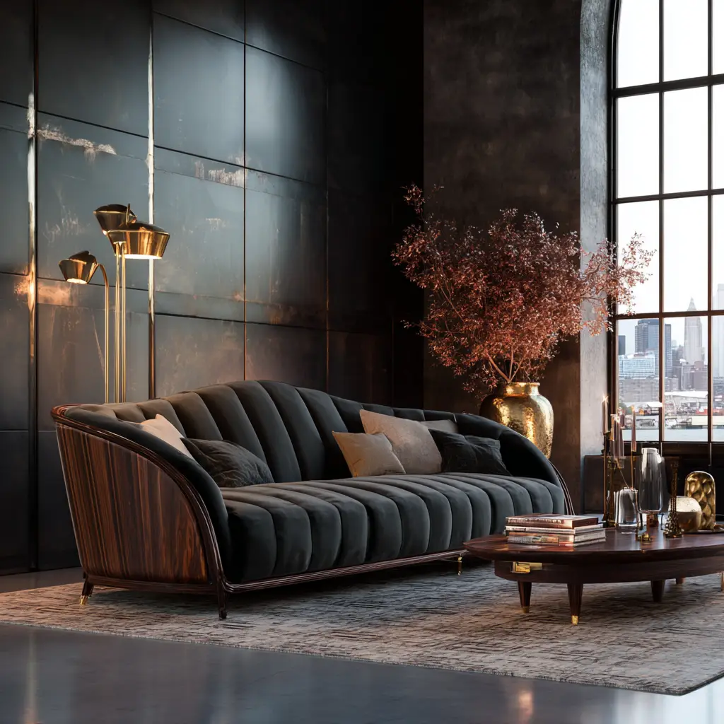 Incorporate Metal or Wood Accents