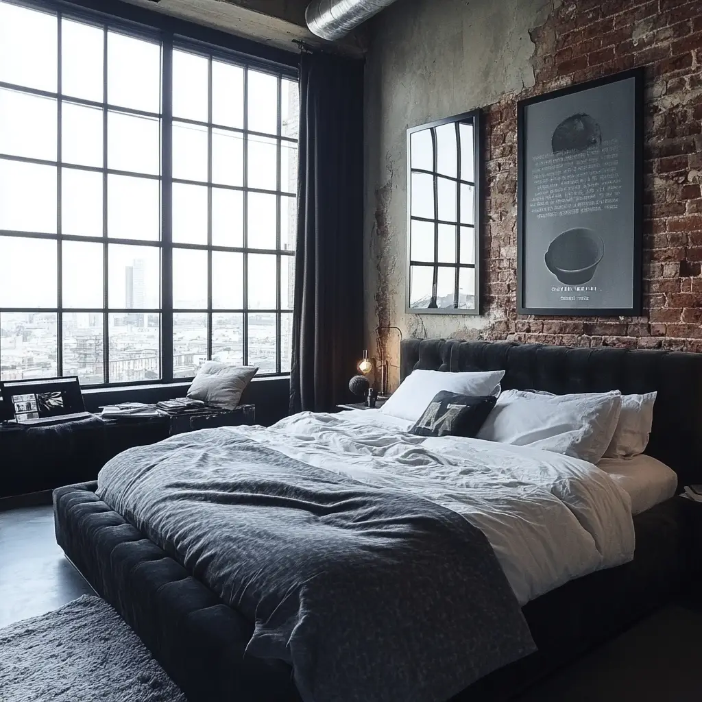Industrial-Style Bedroom
