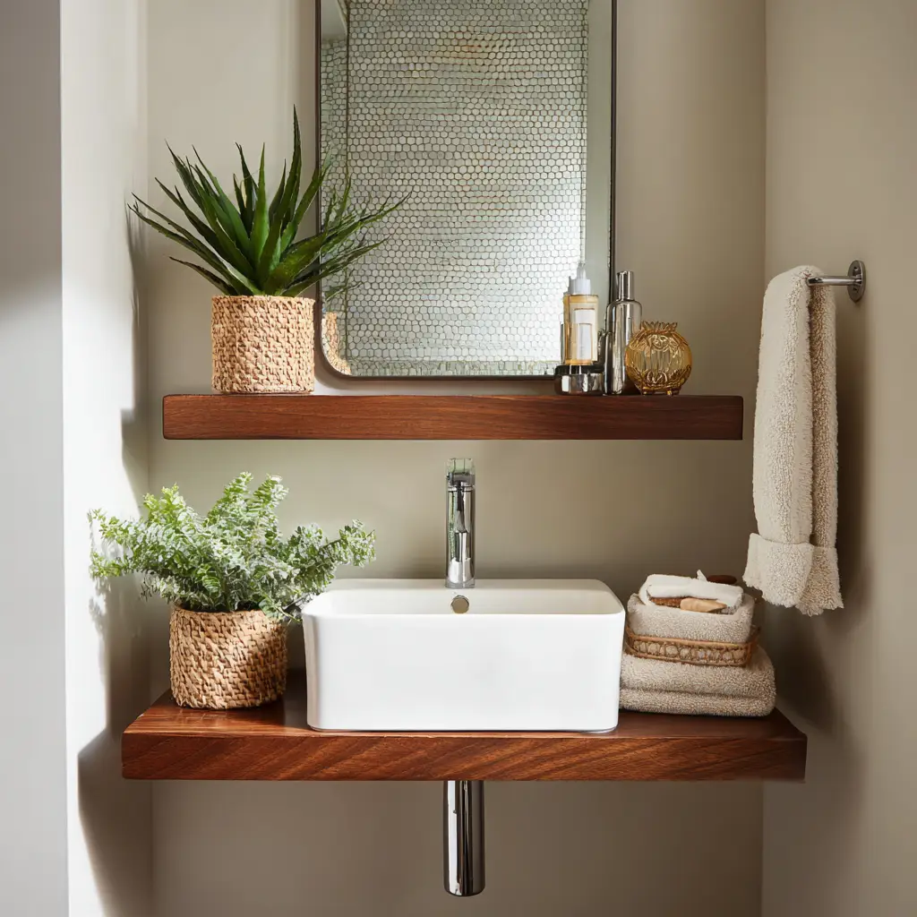 Install a Tiny Shelf for Decor