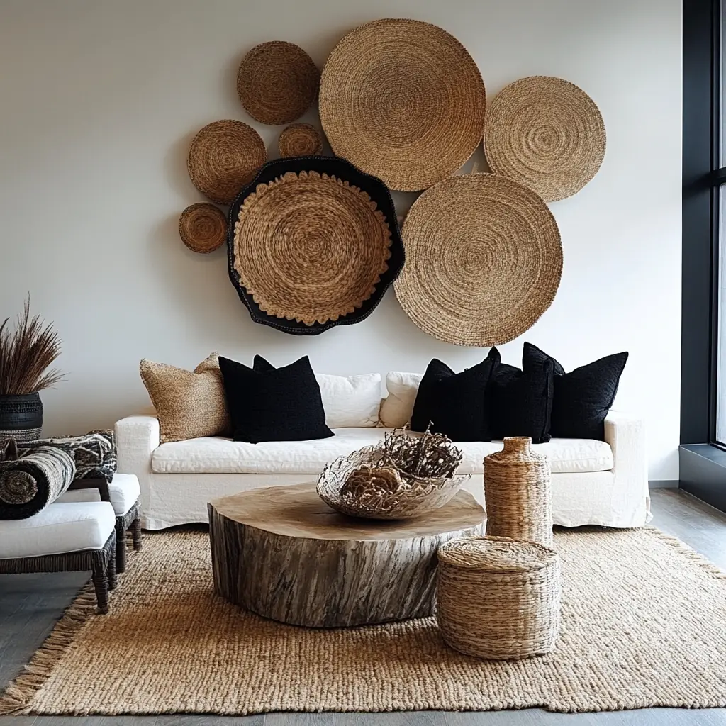 Layered Rugs or Baskets