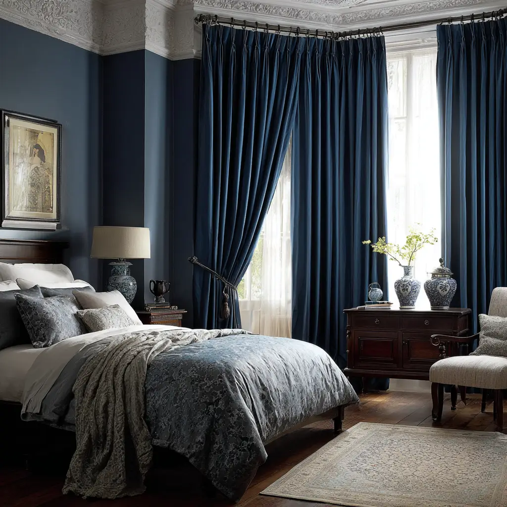 Midnight Blue Curtains