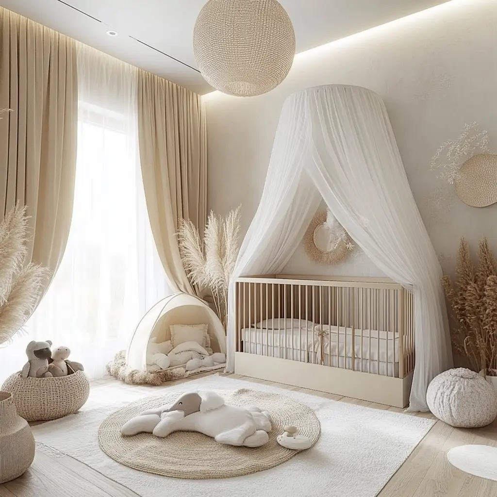 Minimalist White and Beige Room