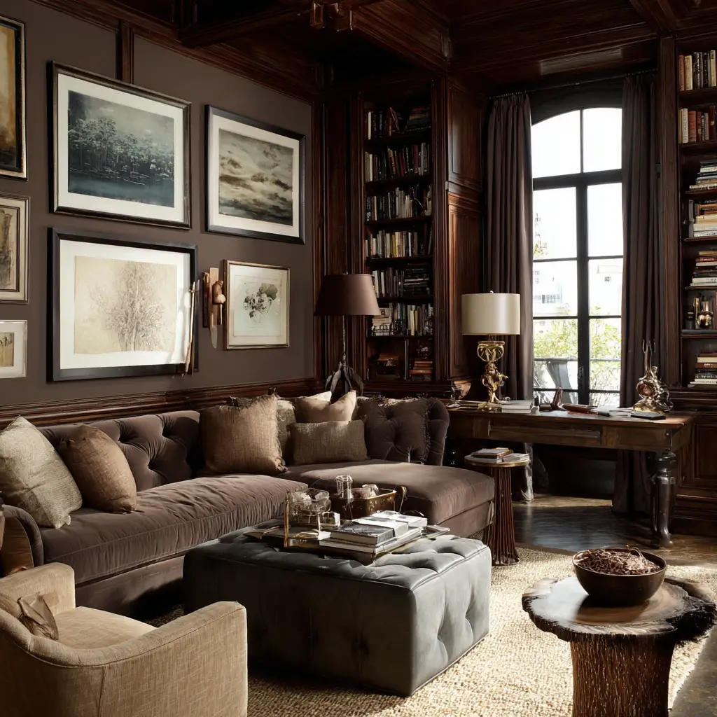 Mocha-Toned Upholstery