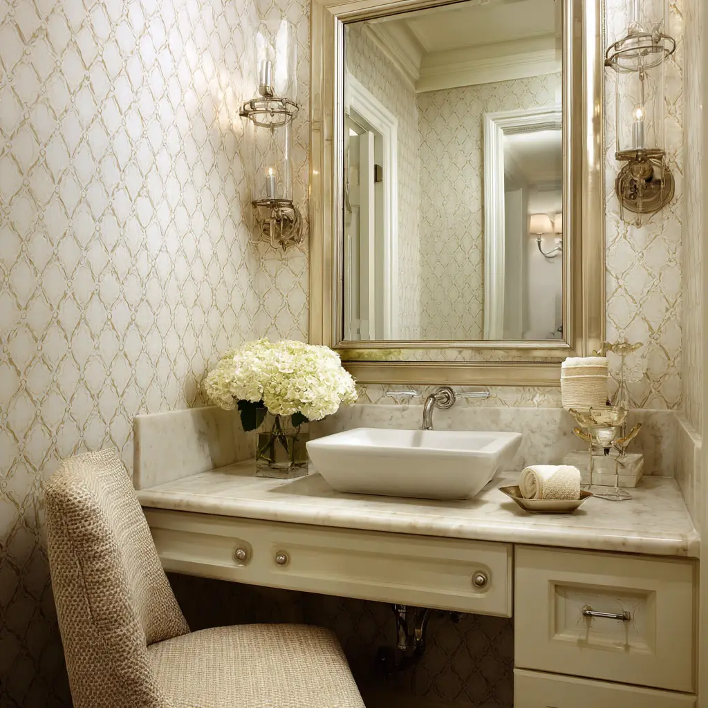Monochromatic Vanity Setup