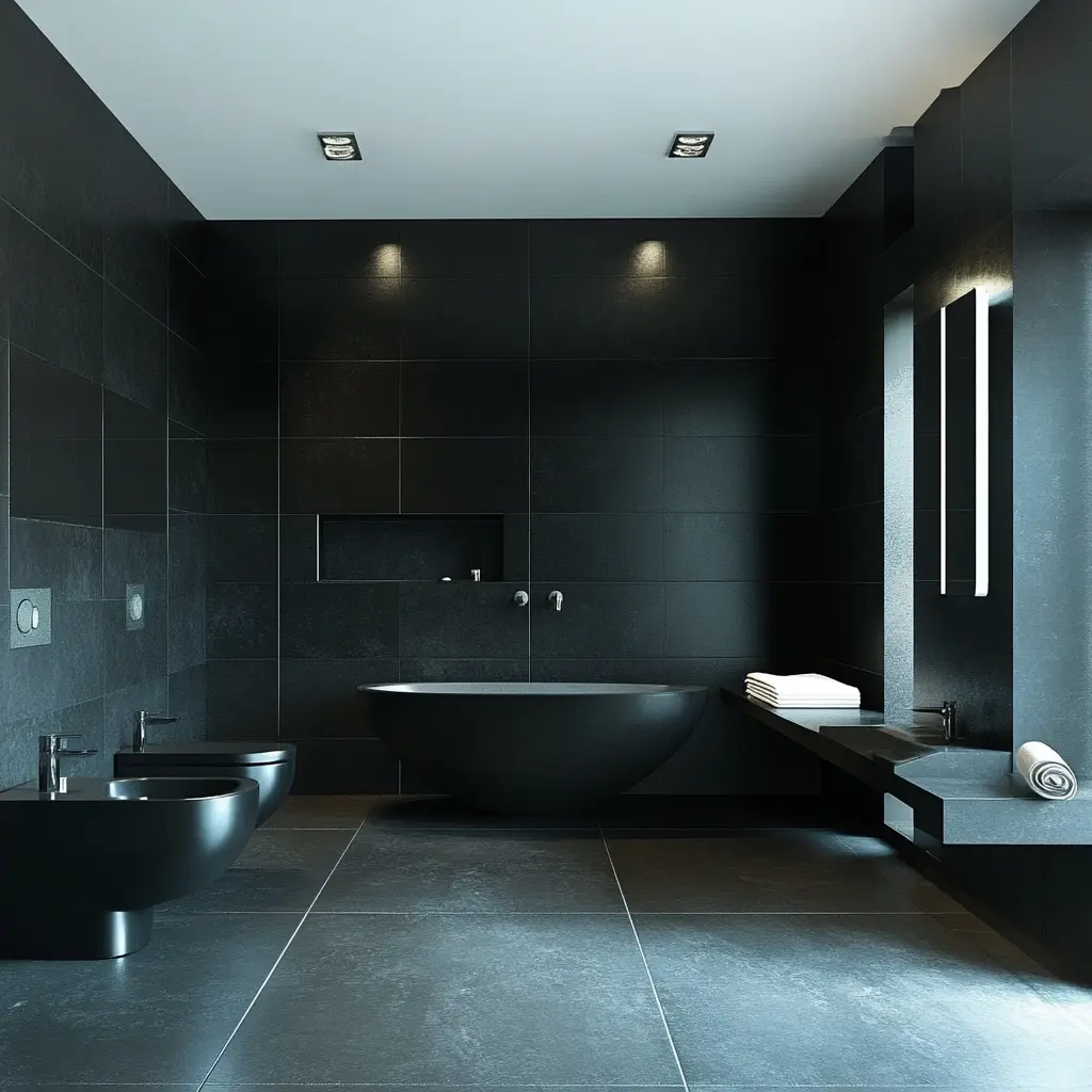 Monochrome Bathroom
