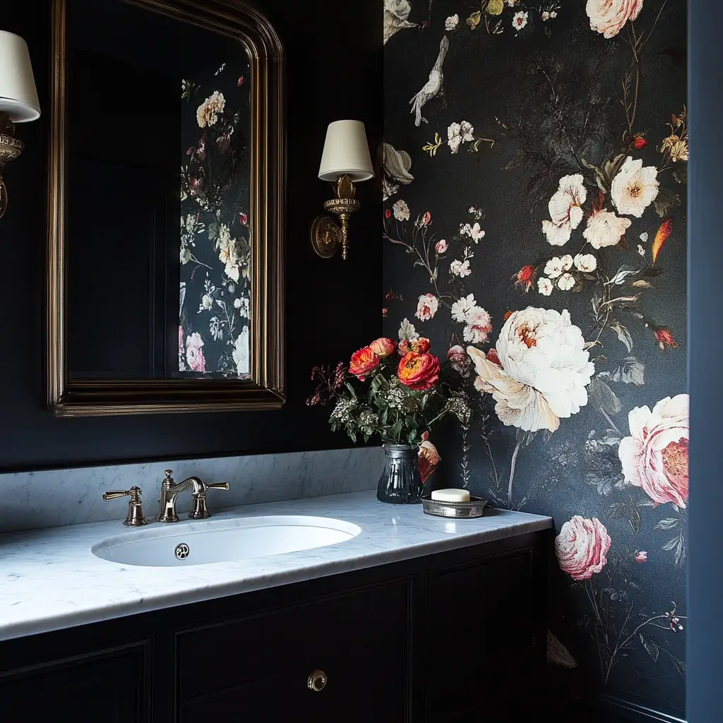 Moody Floral Wallpaper
