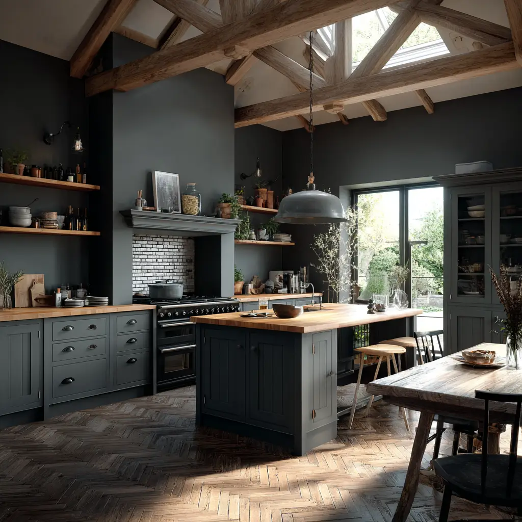 Moody Grey Kitchen