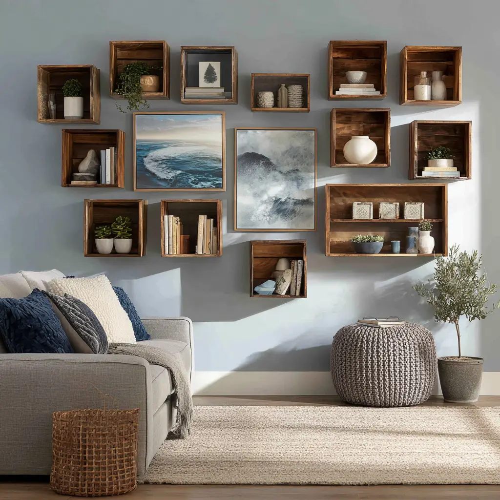 Mounted Cubes or Shadow Boxes