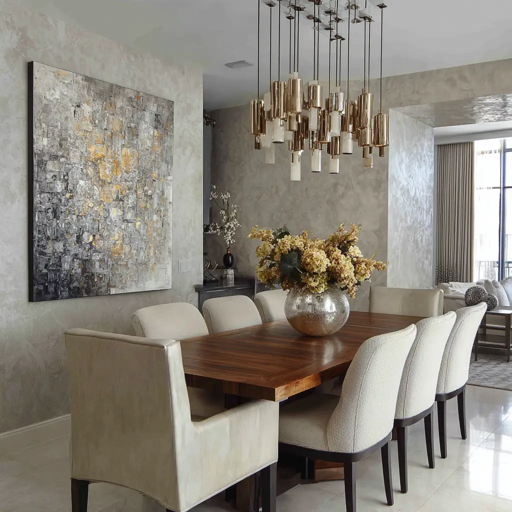 Neutral Color Base with Metallic Pops