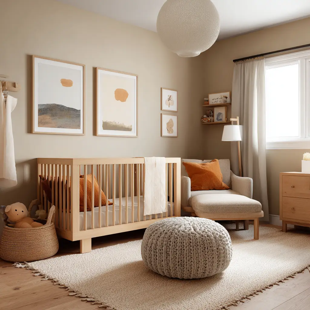 Neutral Earth-Tone Room