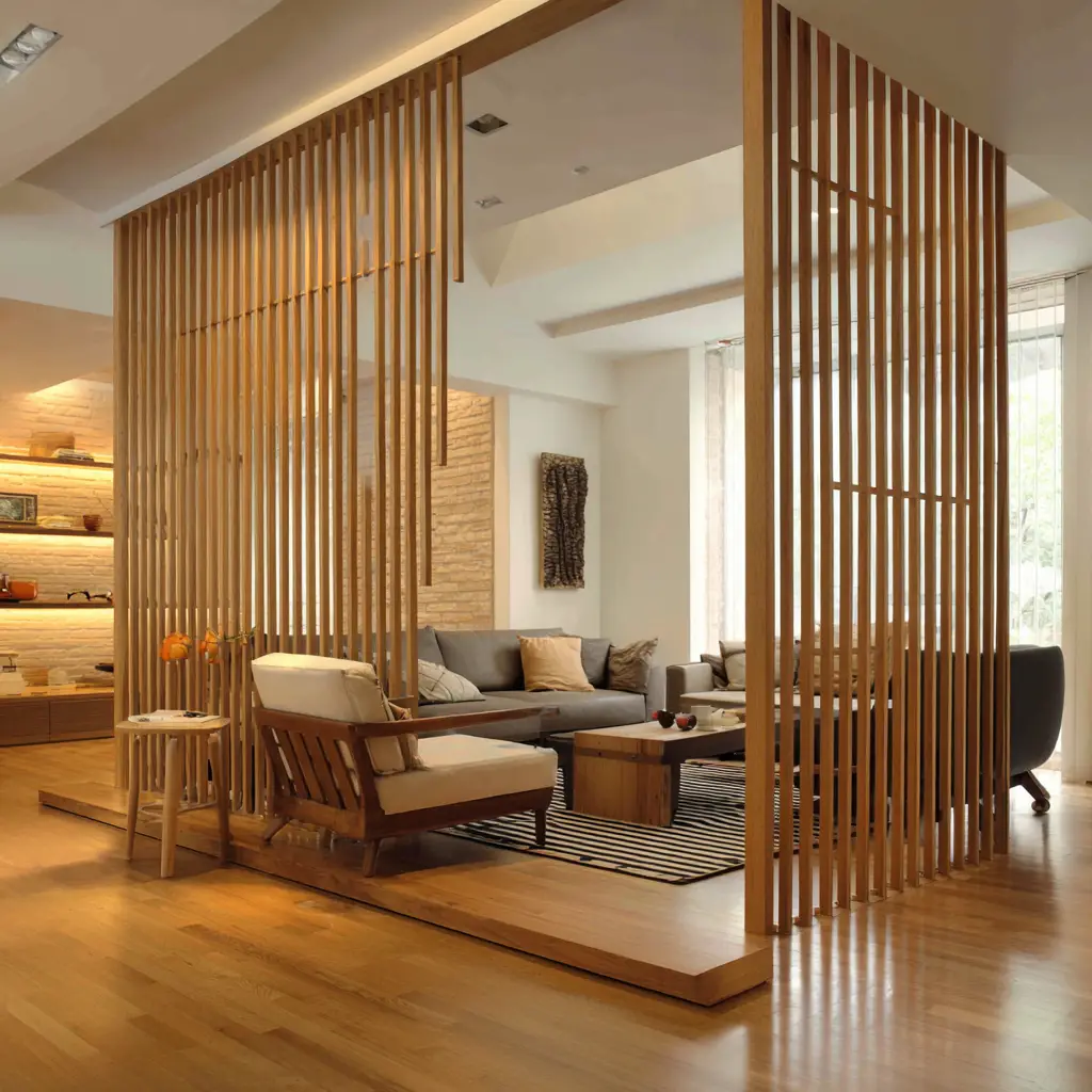 Open Wooden Slats