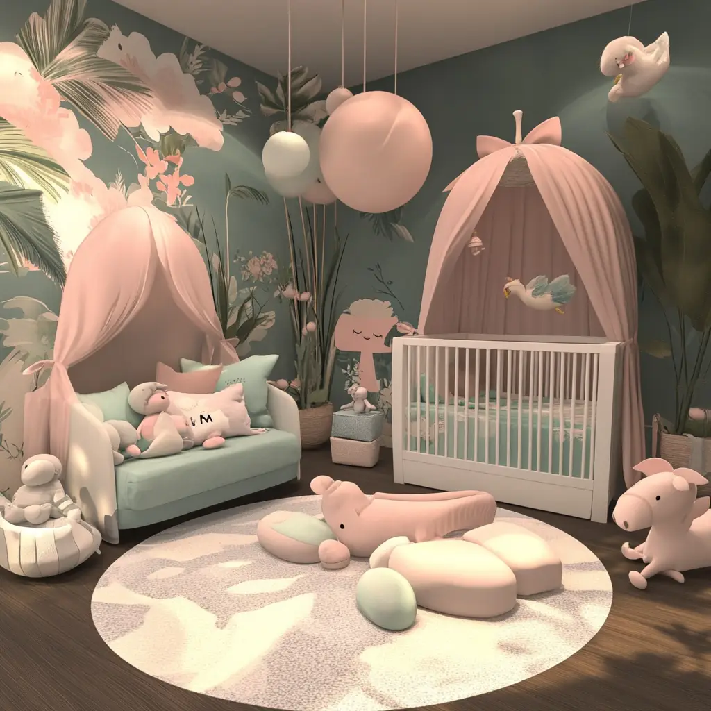 Pastel-Themed Nursery