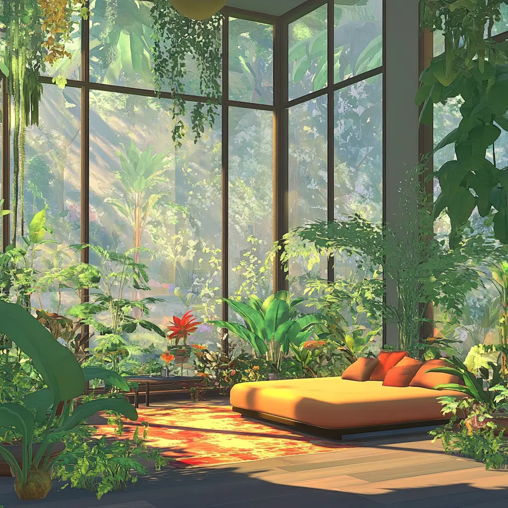 Plant-Filled Sunroom
