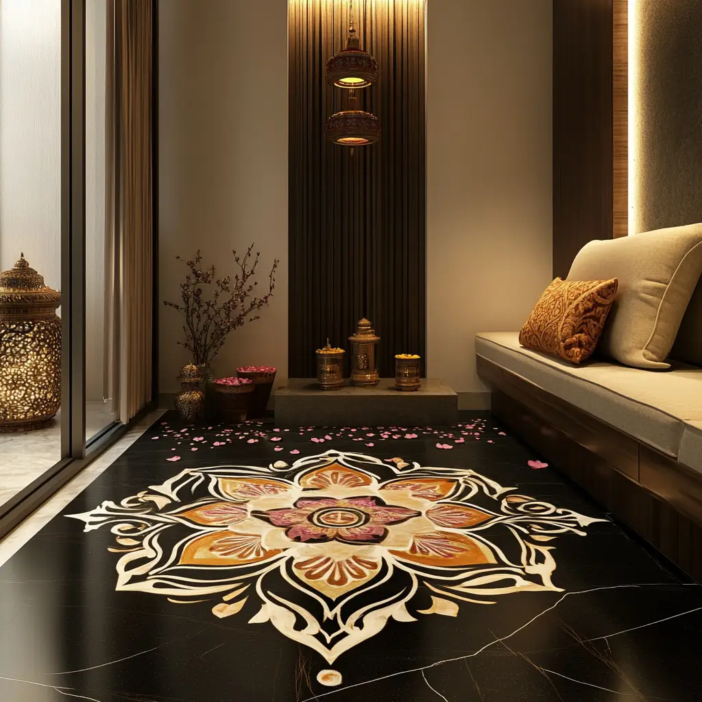 Rangoli or Kolam in Front