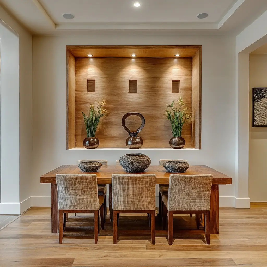 Recessed Niche with Decor Elements