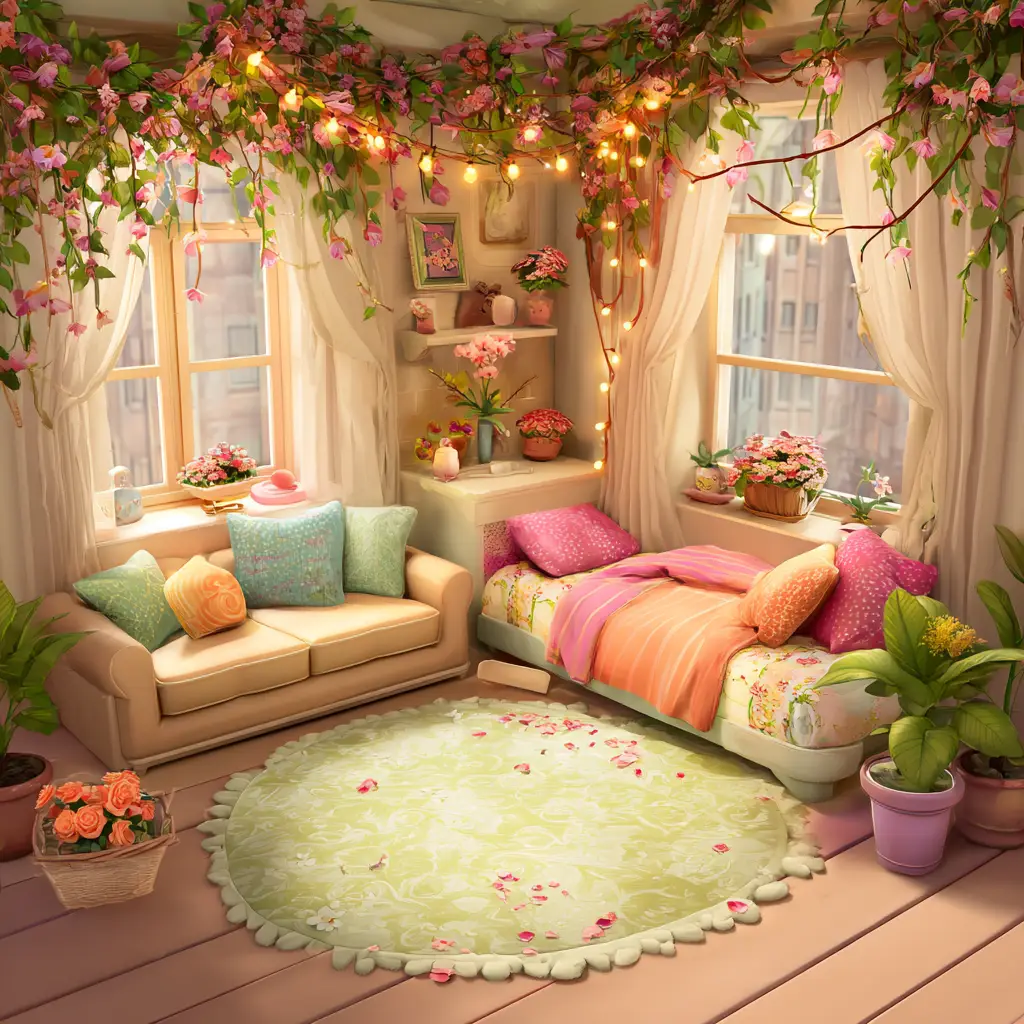 Romantic Floral Room