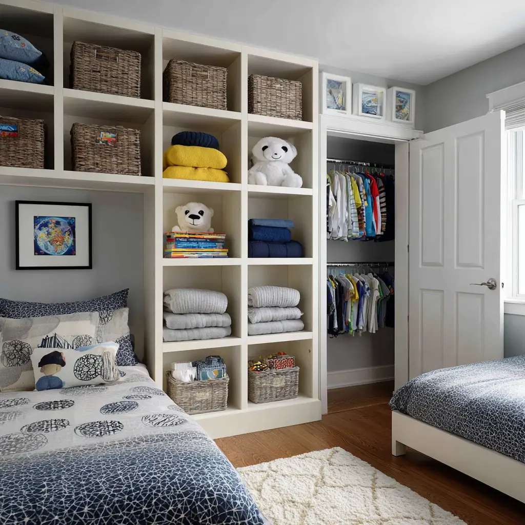 Shared Closet with Dividers