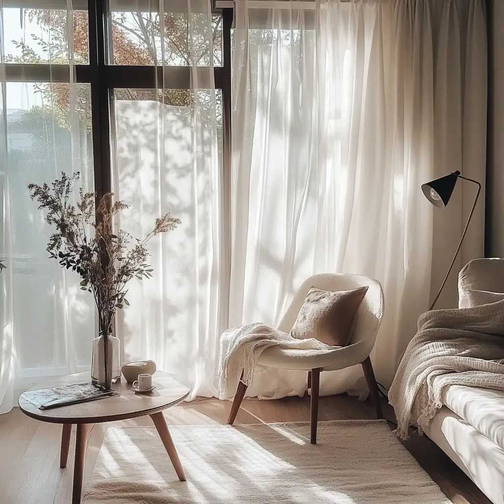 Sheer Curtains for Soft Daylight