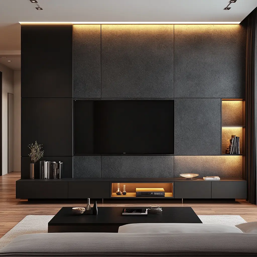 Sleek Matte Black Design
