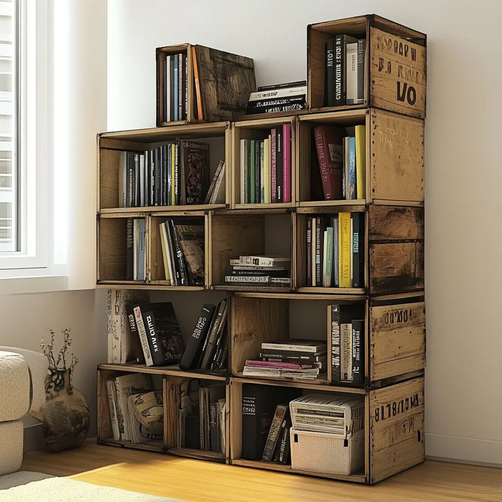 Small Bookshelf or Crate Stack