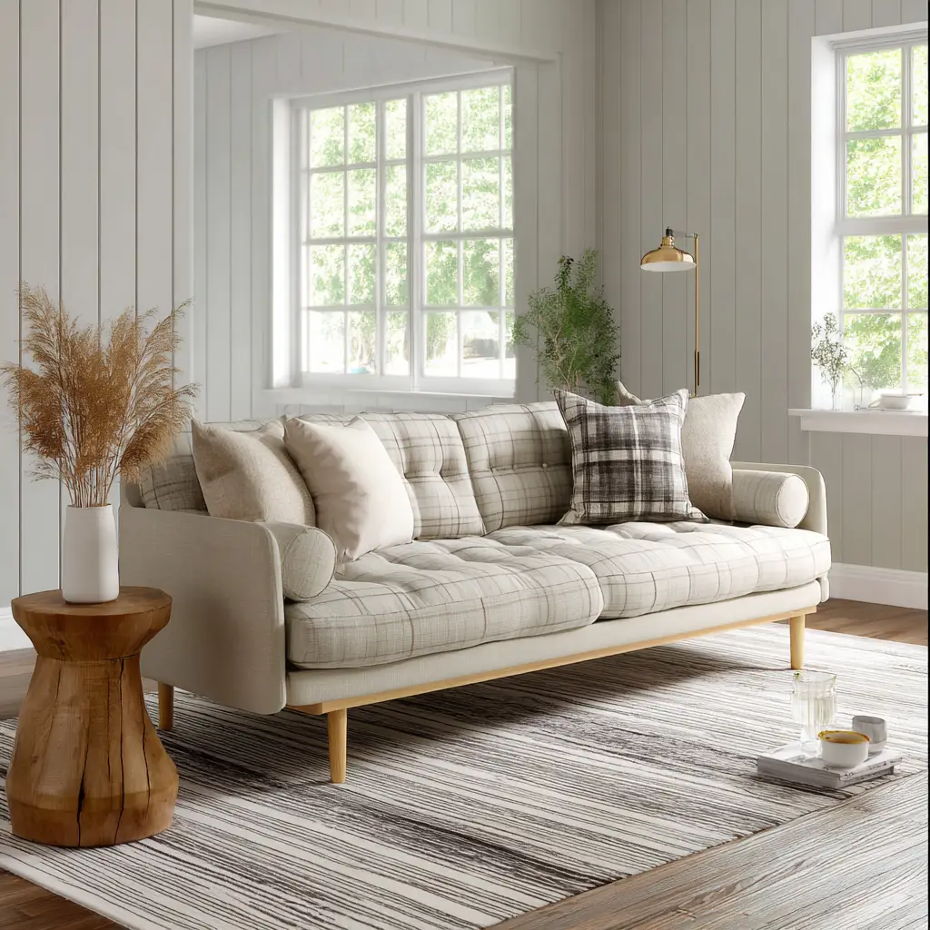 Sofa with Exposed Legs for Airy Feel