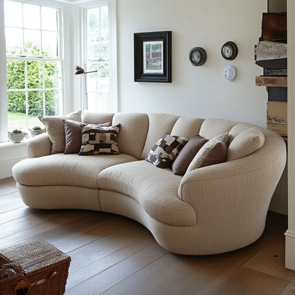 Soft Curved Corner Sofa