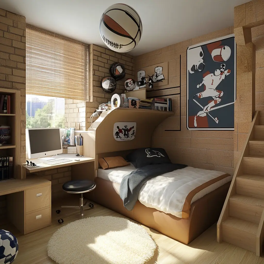 Sports-Themed Room