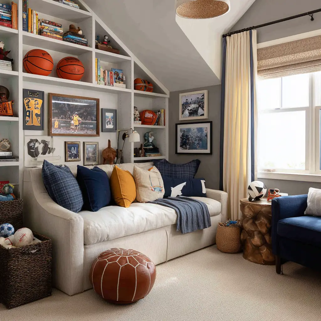 Sports or Hobby-Themed Corners