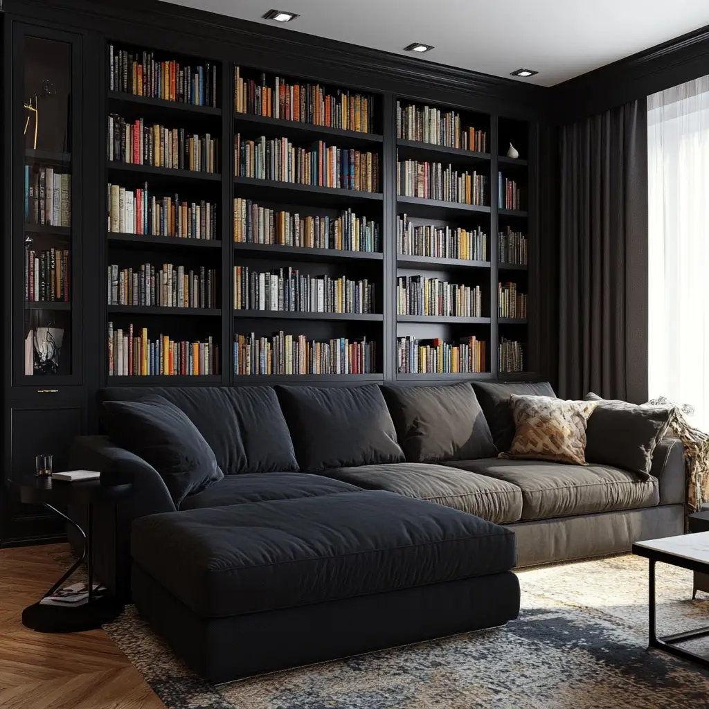 Surround It With Built-In Bookshelves