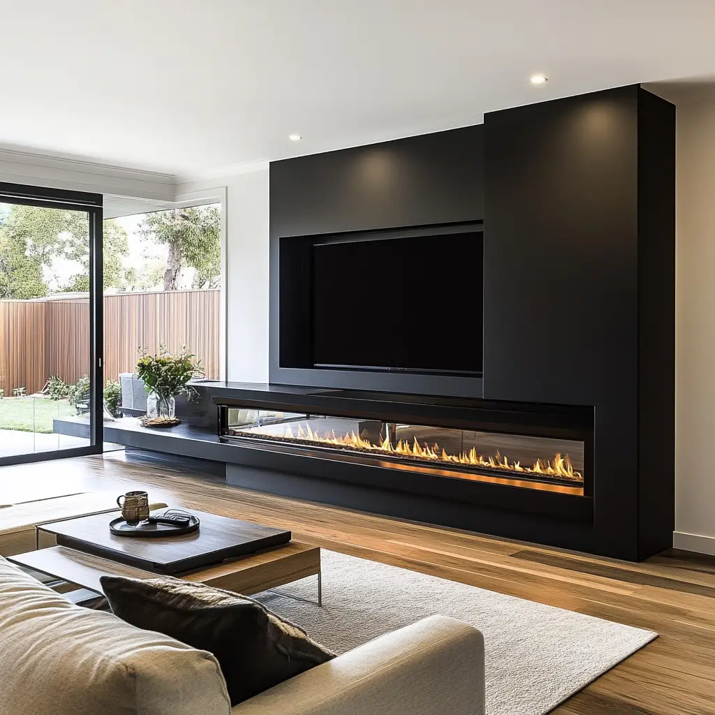 TV Over a Fireplace Combo