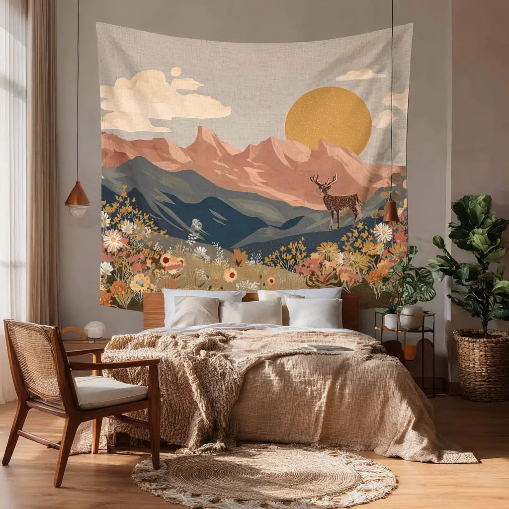 Try a Boho-Inspired Wall Tapestry