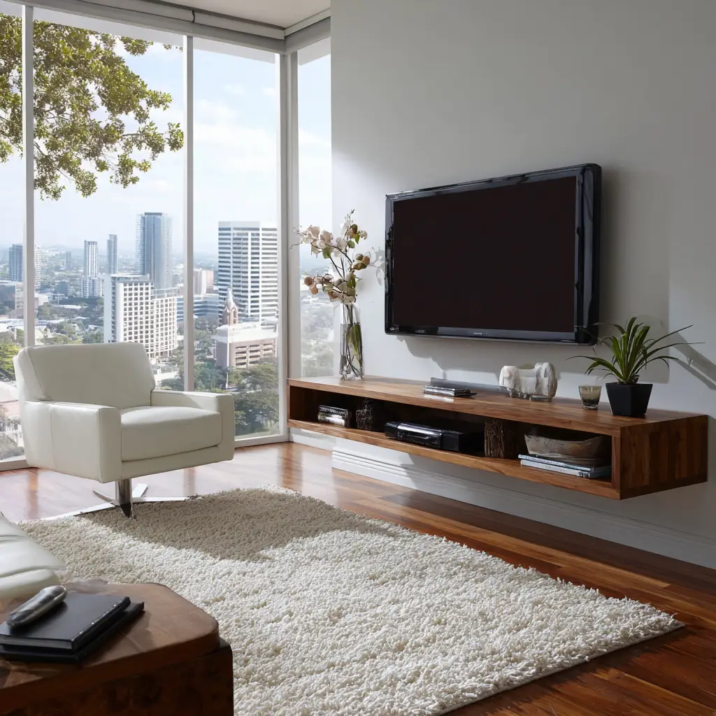 Try a Floating TV Console