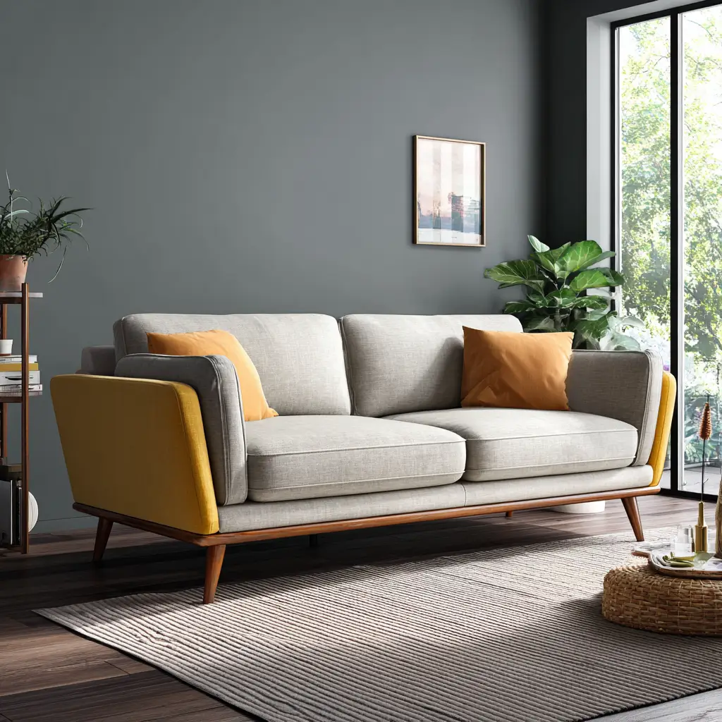 Try a Two-Toned Sofa
