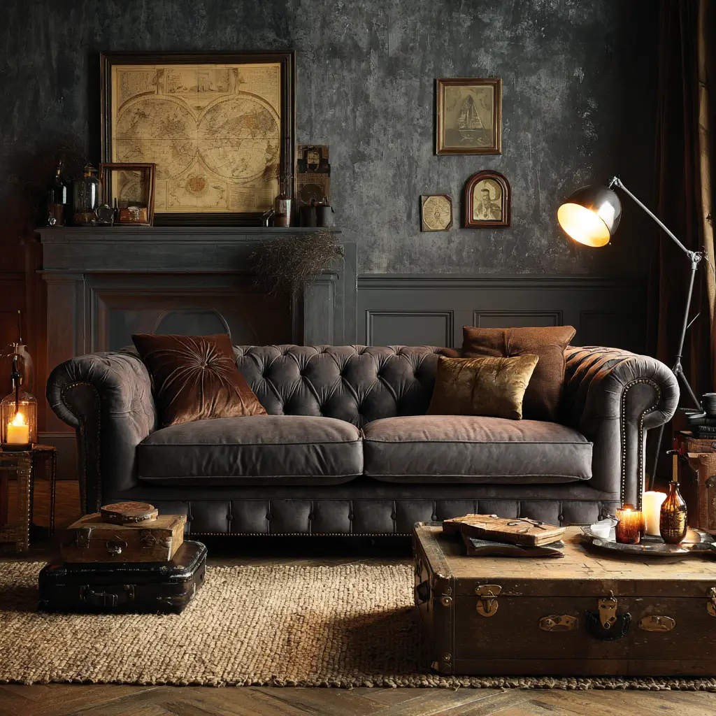 Tufted Chesterfield for a Classic Touch