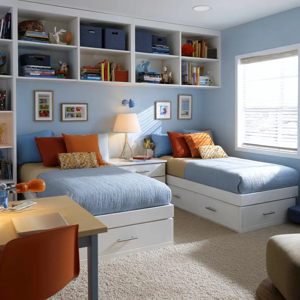 Twin Bed with Desk Combo