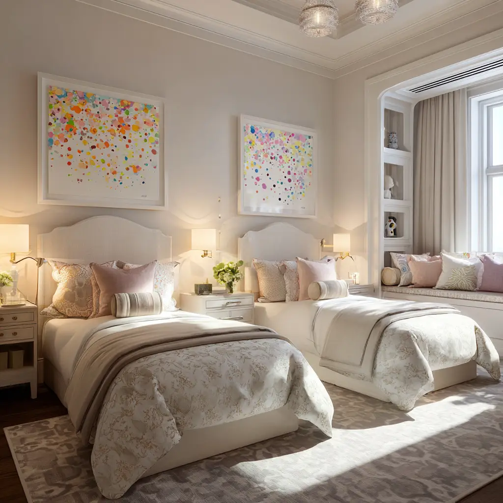Twin Beds with Symmetry