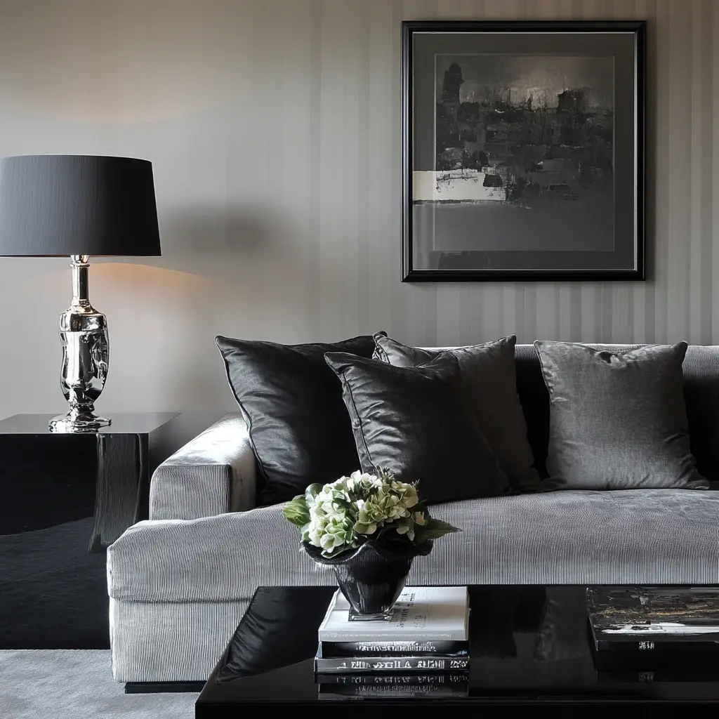 Use Black Accents for Contrast
